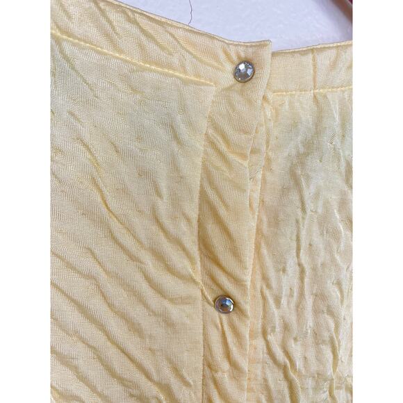 Vintage 80s Hi Tech By Dina Womens Jumpsuit Sz S Rhinestone Quilted Romper - Picture 4 of 13